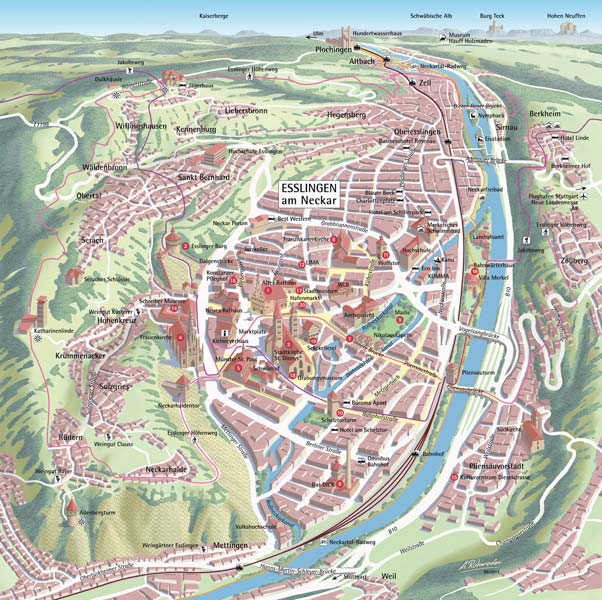 Stadtplan Esslingen am Neckar